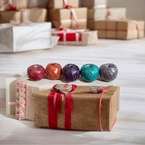 5x NWT Colored Jute Rope Twine String Twine Rope Crafts Gift Wrapping Packing